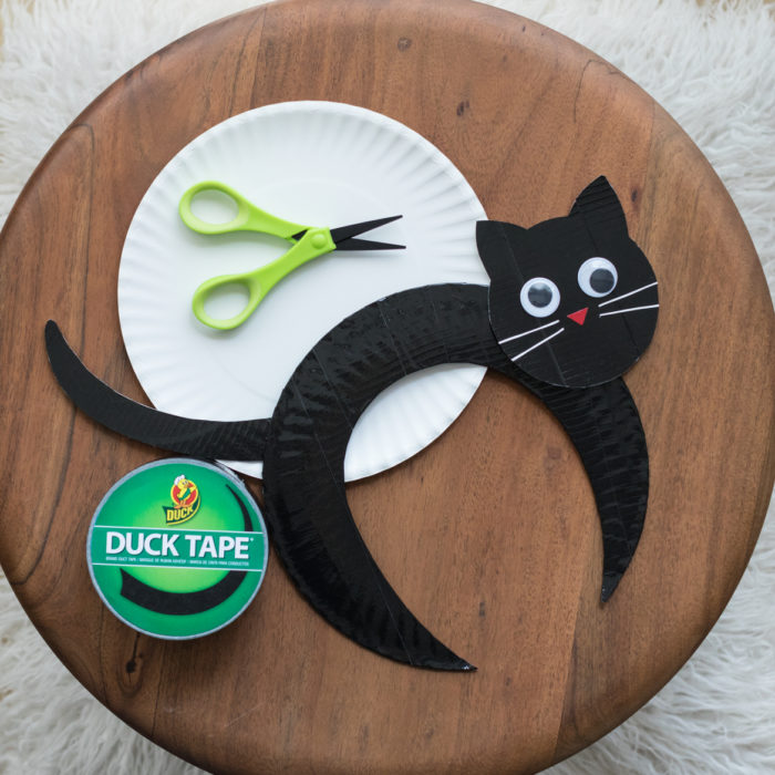 Black Cat Paper Plate Craft Project