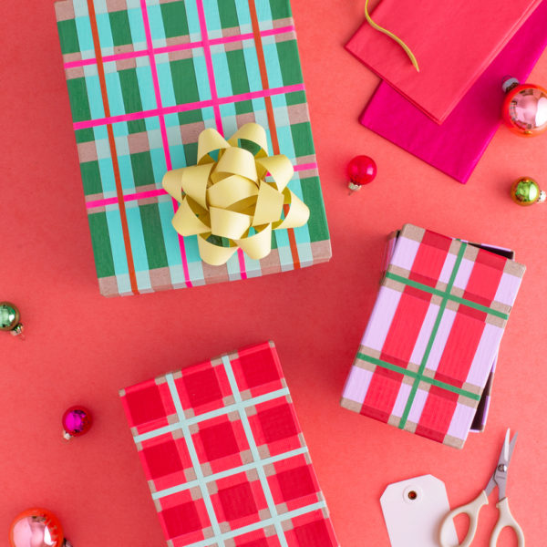 Gifts wrapped with Duck Tape