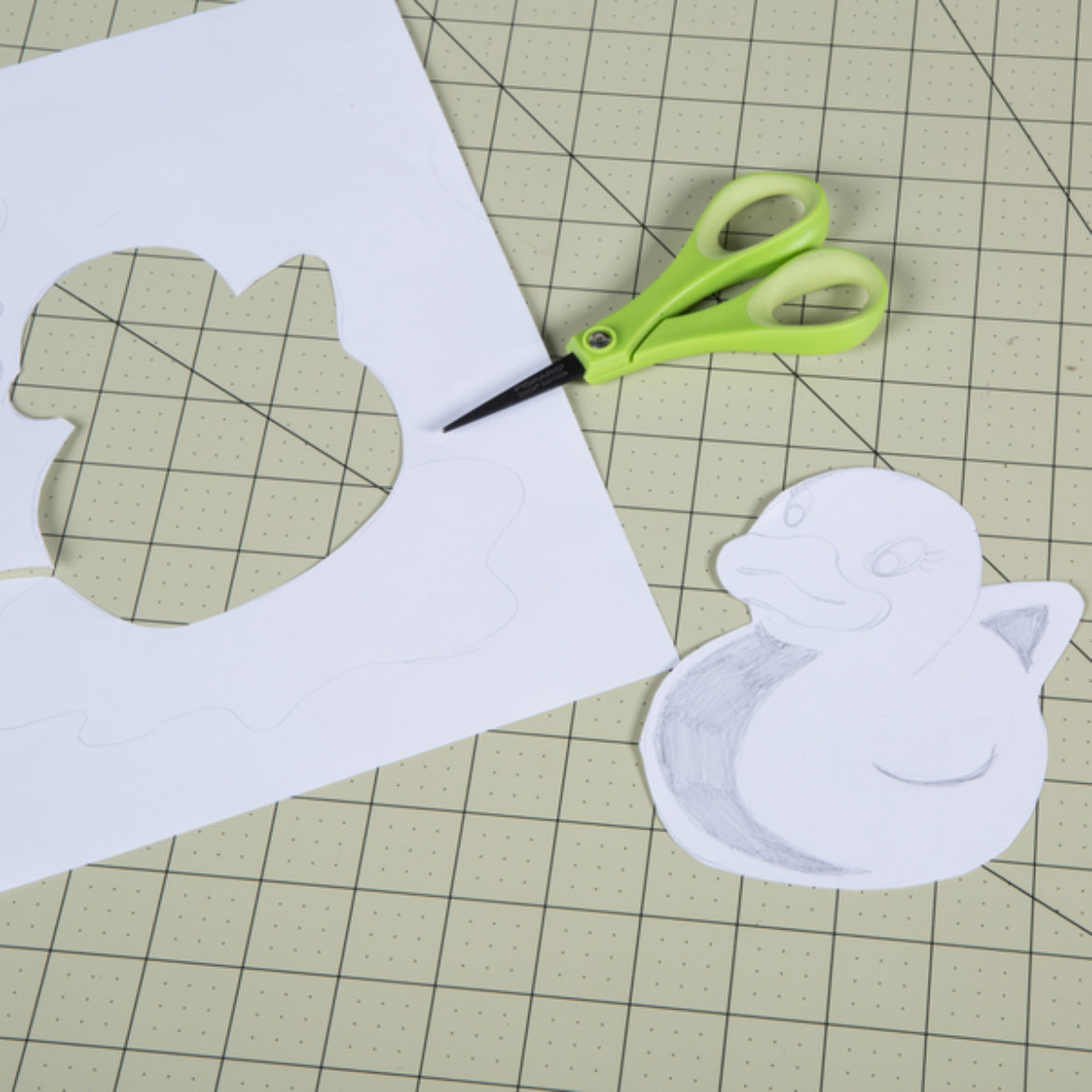 Full Duck outline cut out of the picture from the first step
